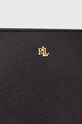 Kožená kabelka Lauren Ralph Lauren černá 431924351