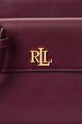 Lauren Ralph Lauren torebka skórzana 431926645 czerwony