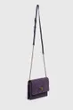 Usnjena torbica Kurt Geiger London vijolična
