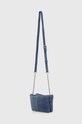 Accesorii Pepe Jeans geanta de mana din piele intoarsa PL031532 albastru