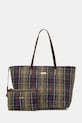 Barbour torebka shopper damska Tartan Bags zielony LBA0344