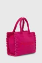 Хлопковая сумка Pinko розовый