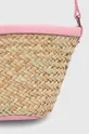 Pinko piknik kosár természetes bőr, bambusz
