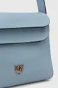 modrá Kožená kabelka Pinko