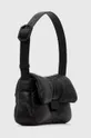Usnjena torbica Emporio Armani črna
