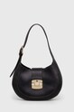 Кожена чанта Furla гладка кожа черен WB01276.BX0053.O6000