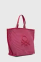 Τσάντα United Colors of Benetton ροζ