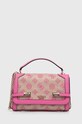 Kabelka Guess LORALEE vzorovaný ružová HWJG92.26210