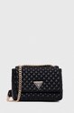 Τσάντα Guess απομίμηση λείου δέρματος μαύρο HWQG92.36210