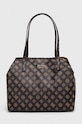 Τσάντα Guess συνθετικό καφέ HWPQ93.18280