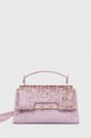 Шкіряна сумочка Guess IRIS лицьова шкіра фіолетовий HWALLA.L3280