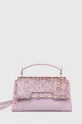 vijolična Usnjena torbica Guess IRIS Ženski
