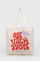 Τσάντα παραλίας On Vacation Goodlife Club υφασμάτινο μπεζ OVC.BAG10