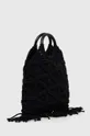 Βαμβακερή τσάντα Sisley μαύρο