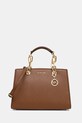Δερμάτινη τσάντα MICHAEL Michael Kors λείο δέρμα καφέ 30S4GCYS2T