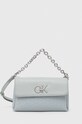 Torba Calvin Klein imitacija zrnate kože siva K60K611989