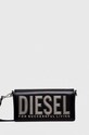 Diesel borsa a mano in pelle pelle fiore nero X09775.P6183