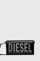 čierna Kožená kabelka Diesel BISCOTTO SHOULDER BAG Dámsky