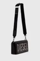 Usnjena torbica Diesel črna