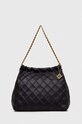 Tory Burch torebka skórzana Fleming Soft Drawstring Hobo skóra licowa czarny 154572.001