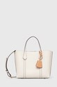 Tory Burch torebka skórzana Perry Triple-Compartment skóra licowa biały 81928.104