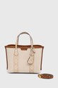 Tory Burch torebka Perry Canvas Small beżowy 158635.122