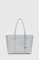 Tory Burch torebka skórzana Perry Triple-Compartment skóra licowa szary 81932.020