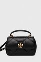 Шкіряна сумочка Tory Burch дрібний узор чорний 154719.001