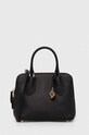 Tory Burch torebka skórzana Mini Pebbled Swing skóra licowa czarny 155619.001