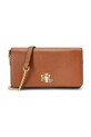 Lauren Ralph Lauren borsa a mano in pelle pelle fiore marrone 432915377