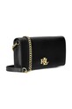 Akcesoria Lauren Ralph Lauren torebka skórzana 432915377 czarny