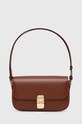 A.P.C. leather handbag Sac Grace Baguette grain leather brown PXBMW.F61615.CAD