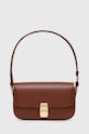 A.P.C. poșetă de piele Sac Grace Baguette uni maro PXBMW.F61615.CAD