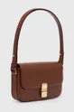 Кожаная сумочка A.P.C. Sac Grace Baguette коричневый