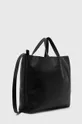 Usnjena torbica A.P.C. Cabas Maiko Medium Horizontal črna
