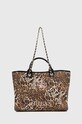 Τσάντα παραλίας Guess CANVAS υφασμάτινο καφέ E4GZ17.WFCE0
