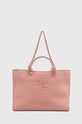 Плажна чанта Guess CANVAS щампа розов E4GZ16.WFCE0