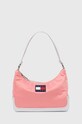 Чанта Tommy Jeans щампа розов AW0AW15949