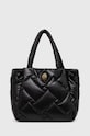 Kožená kabelka Kurt Geiger London usňová koža čierna 2043200109