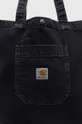 negru Carhartt WIP geanta de bumbac Garrison Tote