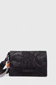 Desigual torebka ALPHA DORTMUND FLAP 2 aplikacja czarny 24SAXP39