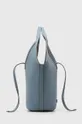 Kožená kabelka Gianni Chiarini modrá