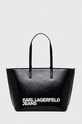 Karl Lagerfeld Jeans torebka aplikacja czarny 241J3001
