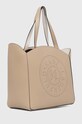 Karl Lagerfeld torebka skórzana 241W3068 beżowy AW24