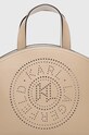 Kožená kabelka Karl Lagerfeld béžová 241W3069