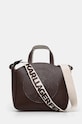 Kožená kabelka Karl Lagerfeld hnědá 241W3069