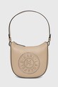 Kožená kabelka Karl Lagerfeld usňová koža béžová 241W3028