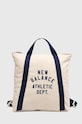 Βαμβακερή τσάντα New Balance υφασμάτινο μπεζ LAB23111NNY