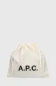 A.P.C. leather handbag sac demi-lune