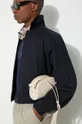 A.P.C. leather handbag sac demi-lune mini